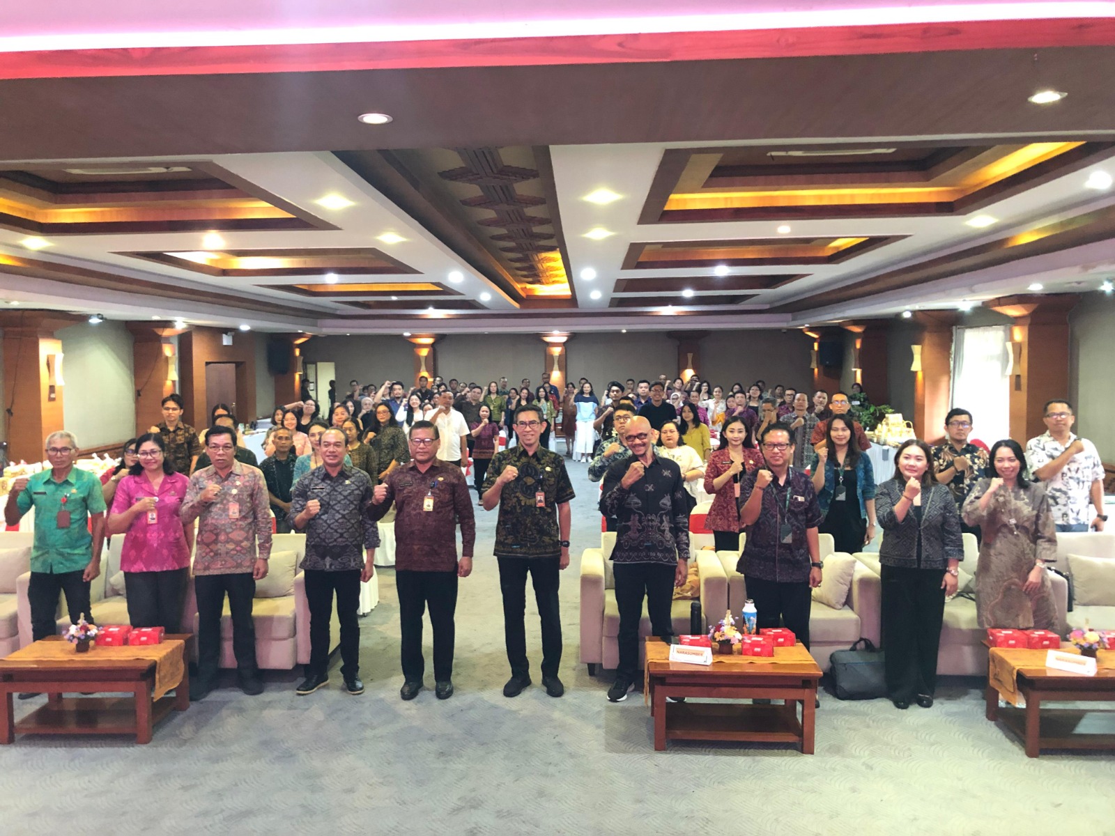 Kegiatan Temu Usaha/Matchmaking antara pelaku Usaha Mikro, Kecil, dan Menengah (UMKM) dengan pelaku usaha pada Selasa (22/7/2025) di Graha Sewaka Dharma, Lumintang, Denpasar